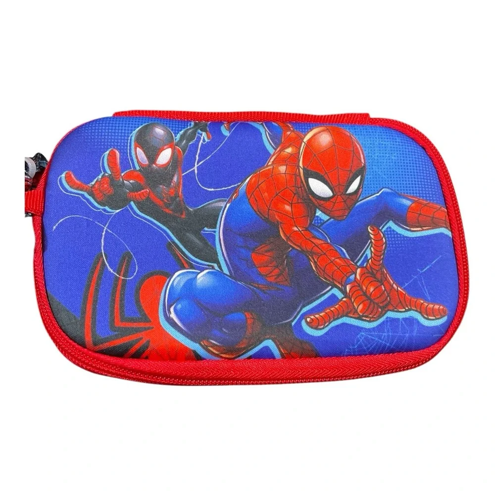 Marvel Spider-Man Kids Boys' School Backpack with Lunch Bag 4-Piece Set Academia